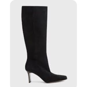 Robert Clergerie Tall Black Suede Boots, N.I.B.! Size 10